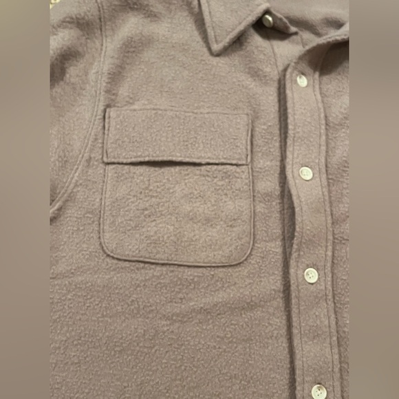 NWT PINK VS Reverse Fleece Shacket - Picture 5 of 9